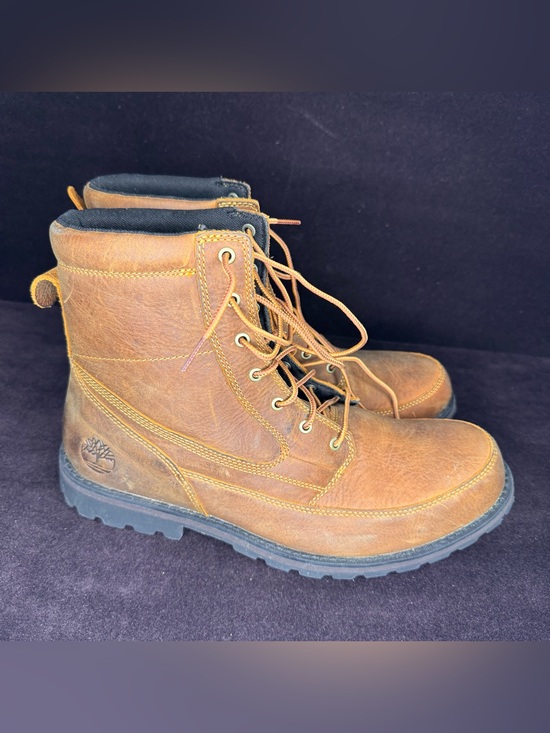 Timberland Attleboro Mid Brown Leather Boots sz 11